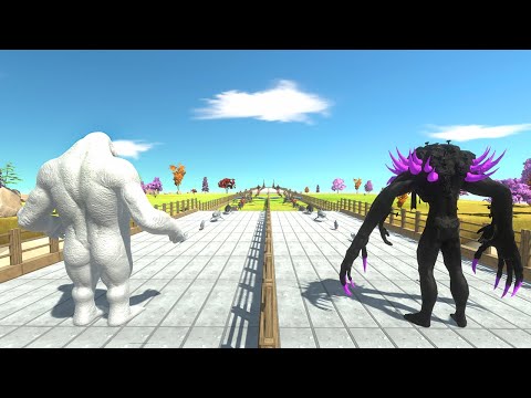 Dark Scourge vs Albino Goro - Animal Revolt Battle Simulator
