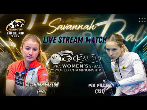 SAVANNAH EASTON 🇺🇸 vs PIA FILLER 🇩🇪   | PBS World Women’s 9 Ball