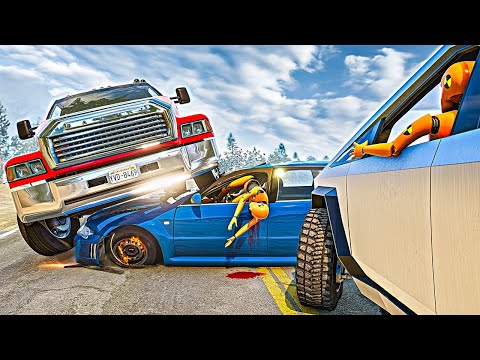 Dangerous Overtaking and Car Crashes #03 | BeamNG.Drive
