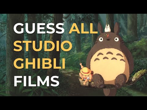 Guess all STUDIO GHIBLI animated films | MOVIE QUIZ