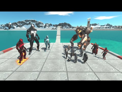 Angry Venom Rescue Spiderman from King Kong Mutant Primates - Animal Revolt Battle Simulator