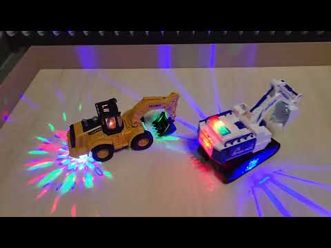 Világító és zenélő elemes markológép videója