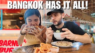 Travel vlog - $1 Street Food to Gourmet Burger Trucks 🇹🇭 Bangkok Has it All!