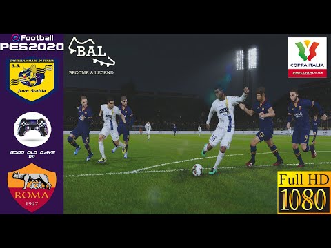 PES 2020 | Become a Legend | Cup Quarter-Final | Juve Stabia VS AS Roma | Super Star | PS4  1080p