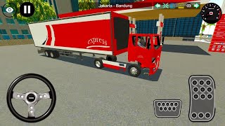 Download lagu Truck JNT Oleng Telolet Angkut Paket Jalur Lintas Kota Jakarta - Bandung Menantang mp3