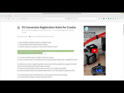 Pravila za registraciju/atest automobila koji su prebačeni na struju