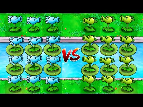 Plants vs Zombies Mod - Snow Pea vs Repeater vs All ZomBotany 2 (PvZ Mod)