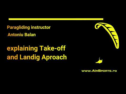 How to correctly take off and land a paraglider