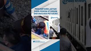 Viral Insiden Penumpang Kereta Commuter Line Jatuh ke Peron Sudirman, Petugas Langsung Turun Tangan