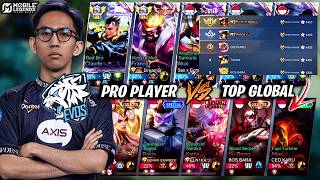 Pro Player da EVOS Top Global Claude Enfrenta o TOP GLOBAL da RANK! PRO PLAYERS vs TOP GLOBAL - MLBB