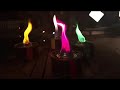 Farbige Flamme - Made in Colors, grün, mit Tischständer  Video