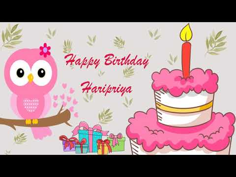 Happy Birthday Haripriya Image Wishes General Video Animation