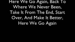 Alexz Johnson & Luke McMaster- Here We Go Again Lyrics FULL
