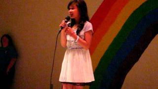 Jasmine Chea singing My Heart Will Goes On at her
