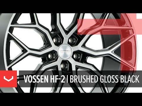 Vossen HF-2 Wheel | Brushed Gloss Black | Hybrid Forged Series