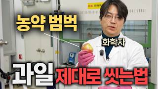 화학자들이 과일 씻을 때, 1스푼 꼭 넣는 '마법의 가루' (이광렬 화학자)