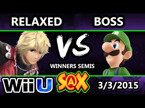 S@X - Boss (Luigi) Vs. Relaxed (Shulk) SSB4 Winners Semis - Smash Wii U - Smash 4