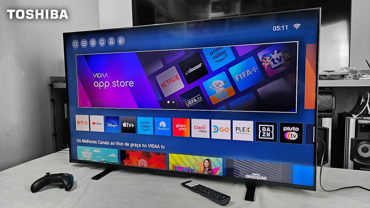 Unboxing (desembalando) Toshiba 50M550LS