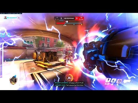 Dannedd Nano Doomfist gameplay on Rialto - Overwatch Season 33 Top 500