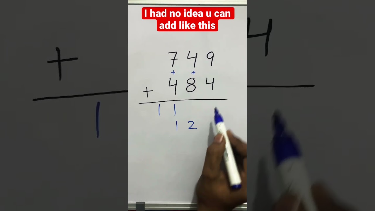 Addition tricks Math hack | Math Trick hack | #shorts #tricks #hack #maths