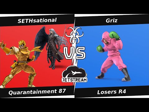 Quarantainment 87 Losers R4 - SETHsational (Cpt Falcon, Sephiroth) Vs Griz (Little Mac) - SSBU