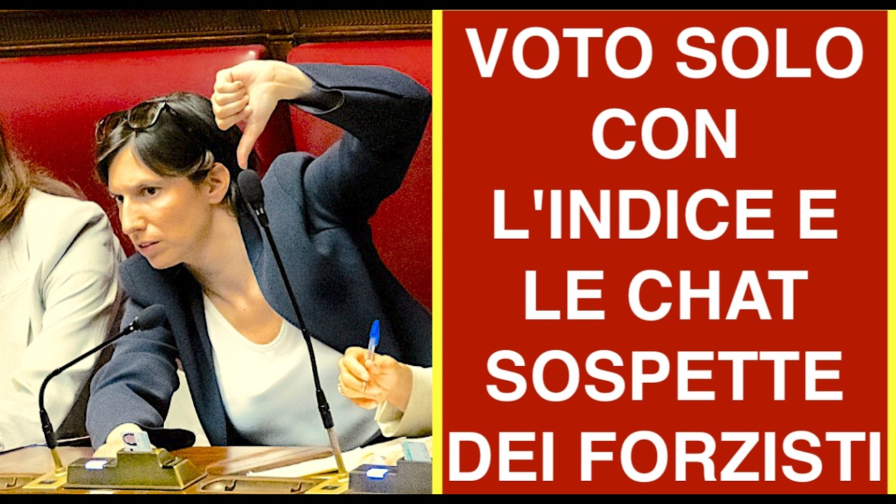 VOTO SOLO CON L'INDICE E LE CHAT SOSPETTE DEI FORZISTI