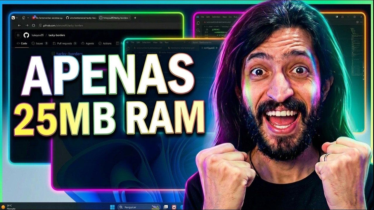 Instale o Tacky-Borders e NÃO CONSIGO MAIS VIVER SEM!