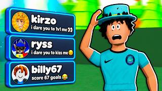 I Did Your INSANE Dares in Realistic Street Soccer... (Roblox)