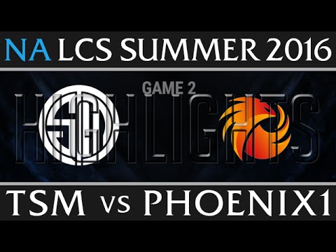 TSM vs Phoenix1 Highlights Game 2, W8 D2 NA LCS Summer 2016 S6, TSM vs P1 G2