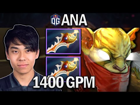 OG.ANA SMURF BOUNTY HUNTER WITH 1400 GPM - DOTA 2 7.28 GAMEPLAY