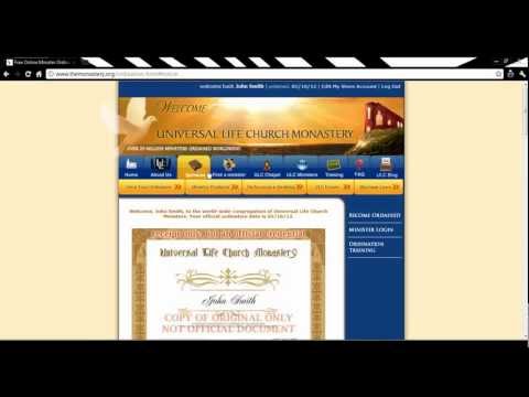 Fastest way to become Ordained Minister and be able to...