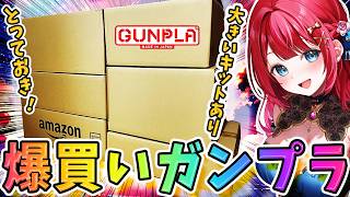 【ガンプラ】実写🌸爆買いガンプラ紹介🎉大きいキット多め！ガンプラクイズでみんなに紹介！渋い機体はある？紹介後は製作もやります！【女性実況/プラモ/ガンダム/ガンプラ初心者】