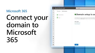 Connect your domain to Microsoft 365