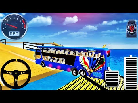 Impossible Bus Stunt Driving 2023 Mega Ramp Driving Simulator Android gameplay #1v1 #bus