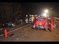 Schwerer Crash zwischen Laaber und Beratzhausen: Dichter Nebel - Wildunfall - 3 Schwerstverletzte