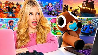 I Played Roblox With BABY DEER For 24 Hours...
