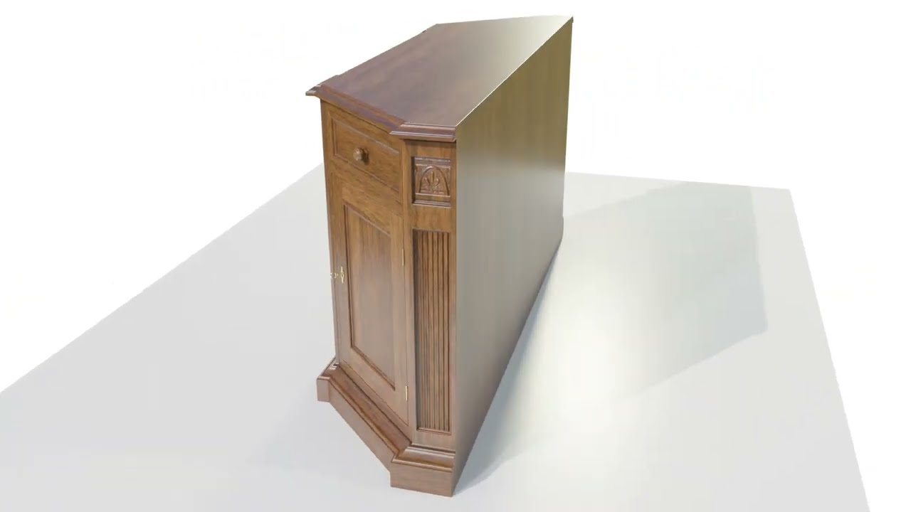 Classic Low Cabinet 3D Model