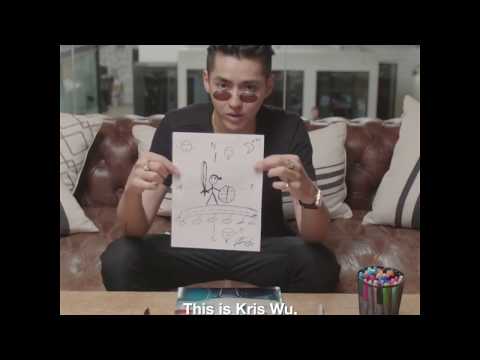 Kris Wu's draws a self-portrait for Noisey