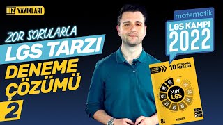 DENEMEDEN LGS’YE GİRME! 8. Sınıf Matematik Deneme Çözümü (LGS 2022 Tarzı Yeni Nesil Sorular) #2