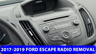 How To Remove 2013-2019 Ford Escape Radio.