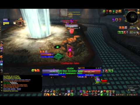 Destro Warlock/Rogue vs. Destro Warlock/Holy Paladin arena pvp 5.2