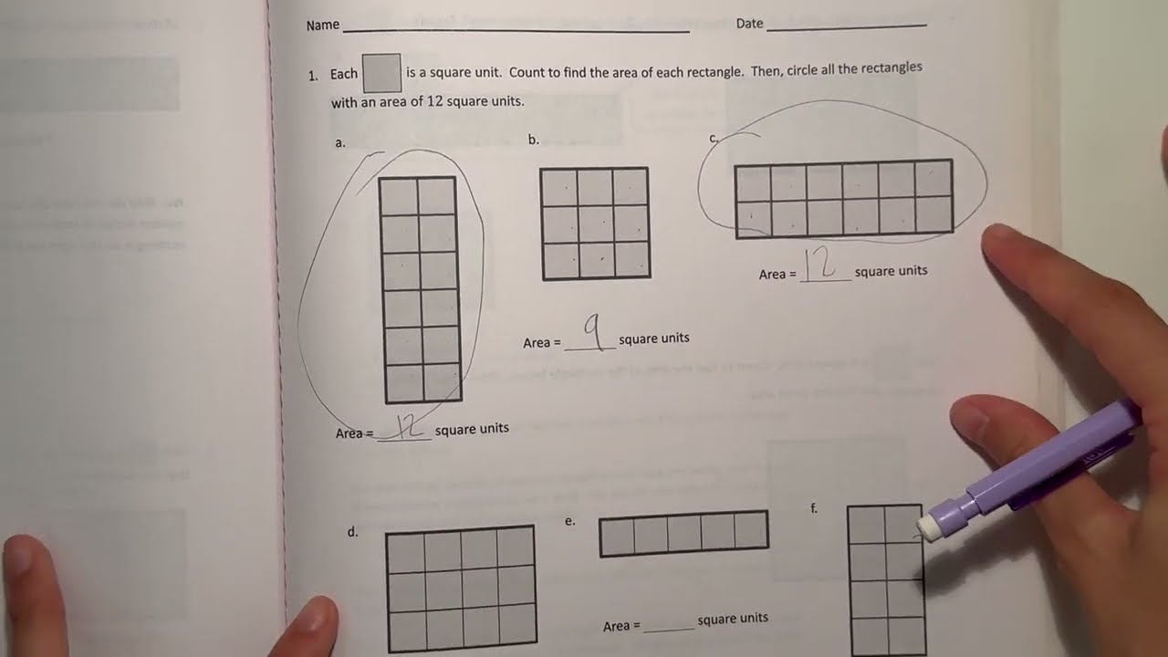 Eureka Math Grade 3 Module 4 Lesson 2 Homework | #mathwithaubrey #answers