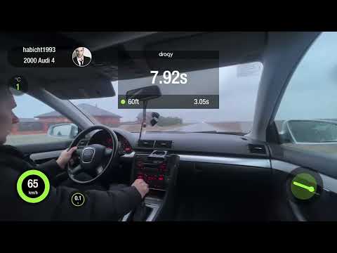 Audi A4B7 1.9TDi (PD) 115HP MT FWD 2005 STOCK. 0-100 acceleration