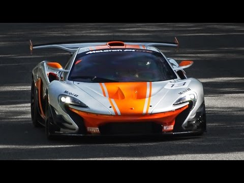300 km/h Close Fly Bys: McLaren P1 GTR at Monza Circuit!
