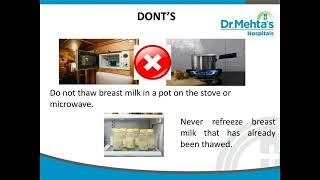 How to Store, Freeze & Thaw Breastmilk | Breastmilk Thawing guidelines | Dr Mehta