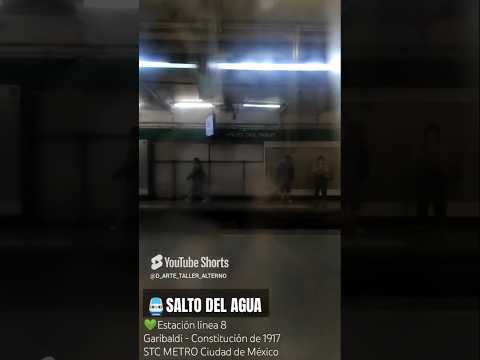 🚇METRO de la Ciudad de México🎒Estación SALTO del AGUA Línea 8😏Dirección Garibaldi❤️vagón😏CDMX 2025