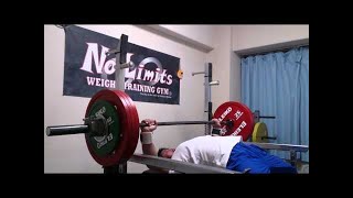 ベンチプレス177kg6rep/パワーリフティング/ハリー@93kg