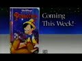 Pinocchio Vhs Commercial 1993