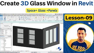 Revit Tutorials | Create Glass Window in Revit | Revit Curtain Wall