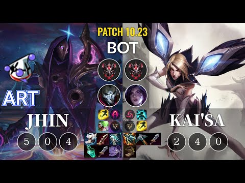 RJ Art Jhin vs Kai'Sa Bot - KR Patch 10.23